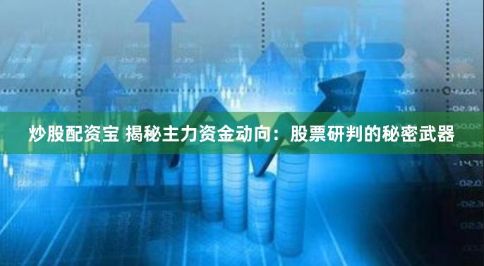 炒股配资宝 揭秘主力资金动向：股票研判的秘密武器